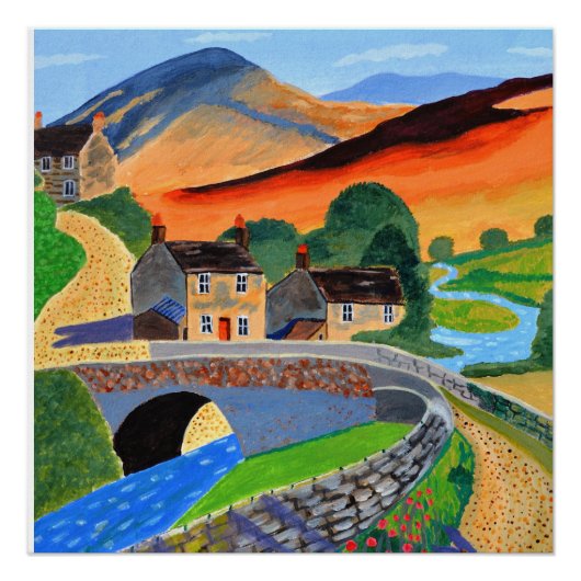 Affiche en papier des Highlands écossais (Devant)