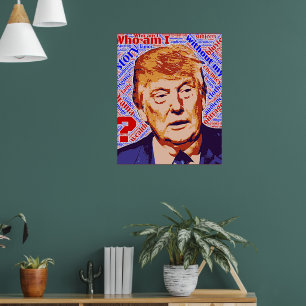 Affiche en papier sur la valeur réelle de Trump