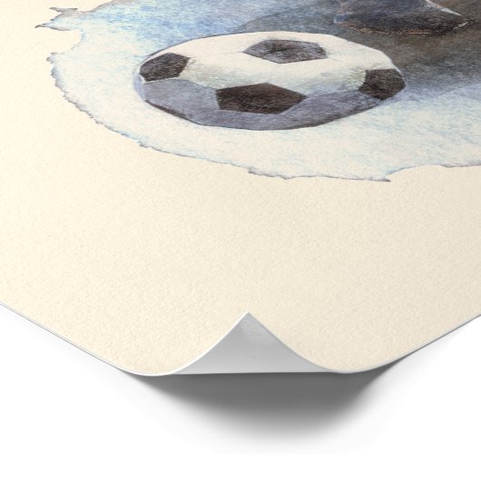 Affiche en papier toile de 16" x 12", Premium (Fin (Coin)