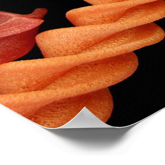 Affiche en pâtes Fusilli (Coin)