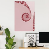 Affiche en spirale simple prune (Bureau à domicile)