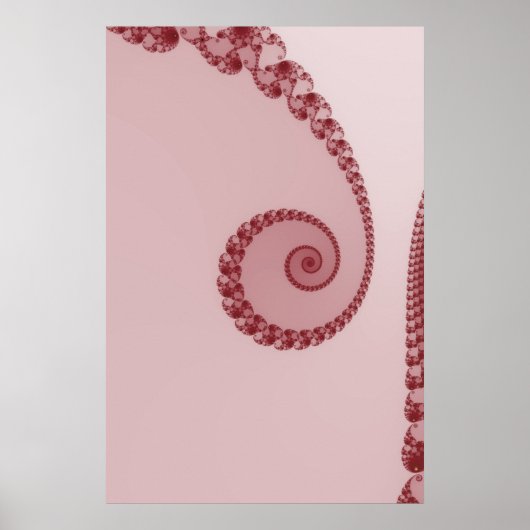 Affiche en spirale simple prune (Devant)