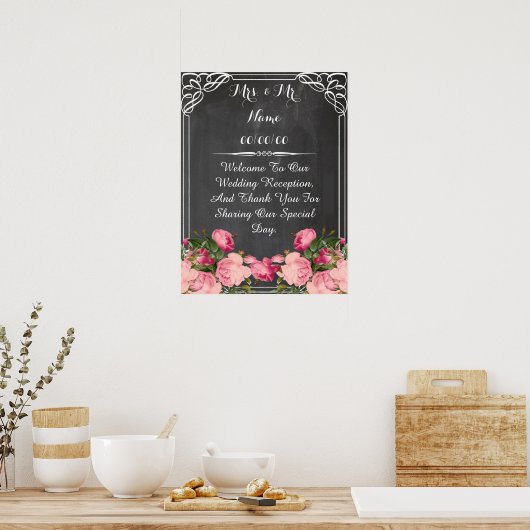 affiche en tableau, affiche mariage (Cuisine)
