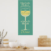 Affiche en verre blanc (Cuisine)