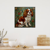 Affiche en verre teinté Cavalier King Charles Span (Cuisine)