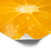Affiche encadrée motif agrumes – Citron, orange et (Coin)