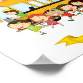 Affiche Enfants De Retour À L'École (Coin)