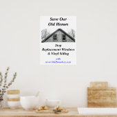 Affiche Enregistrer nos maisons anciennes (Cuisine)