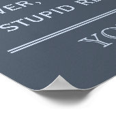 Affiche entièrement personnalisable de résolution (Coin)