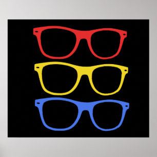 affiche épaisse lunettes mûries