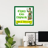 Affiche Erin Go Braugh Joyeuse Fête de la Saint-Pa (Bureau à domicile)