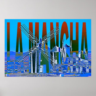 affiche espagne La Mancha