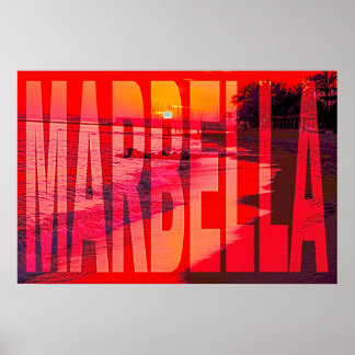 affiche espagne marbella