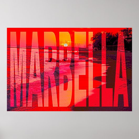 affiche espagne marbella (Devant)
