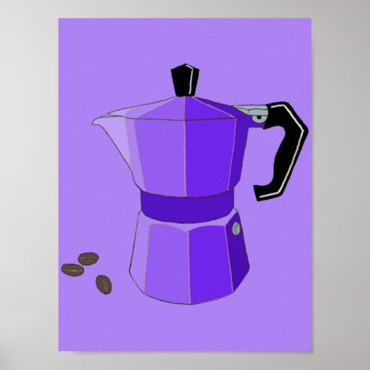 Affiche Espresso Arc-en-ciel Violet (Devant)