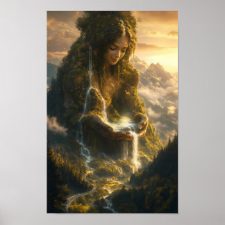 Affiche Esprit de la Terre d'Or de Merveille Silen