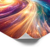 Affiche esthétique abstraite du vortex de couleur (Coin)