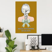Affiche esthétique Coquette Self Care Bow & Daisie (Bureau à domicile)