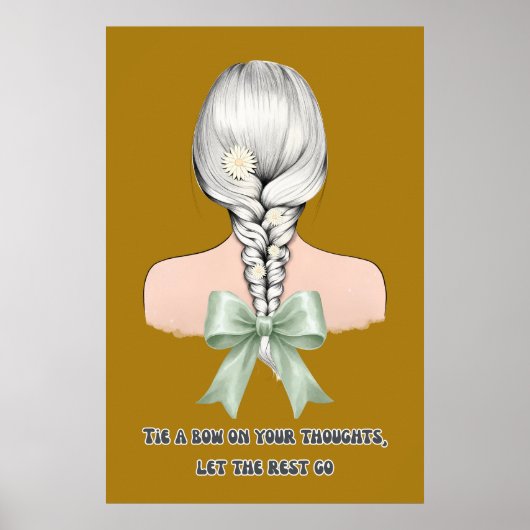 Affiche esthétique Coquette Self Care Bow & Daisie (Devant)