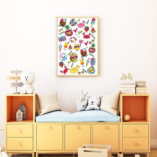 Affiche Été de Nursery | Affiche pour Chambre d'En