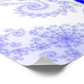 Affiche étoile à plumes bleues (Coin)