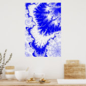 Affiche étoile à plumes bleues (Cuisine)