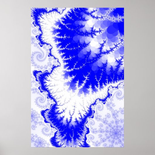 Affiche étoile à plumes bleues (Devant)