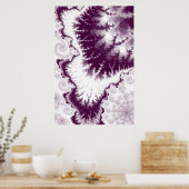 Affiche étoile à plumes prune (Cuisine)