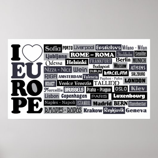 Affiche européenne du voyageur (Devant)