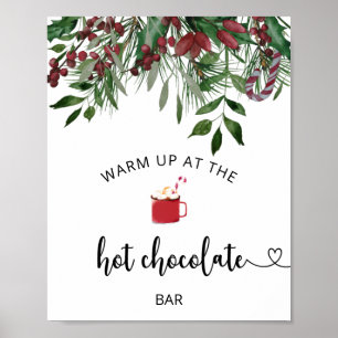 Affiche Evergreen Warm up au bar Chocolat chaud