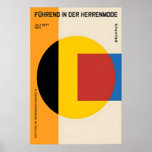 Affiche Exposition de design Bauhaus 1923 Mode mas
