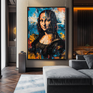 Affiche Expressionniste Mona Lisa – Contemporain A