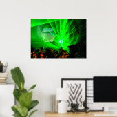 Affiche extérieure lumières laser (Bureau à domicile)
