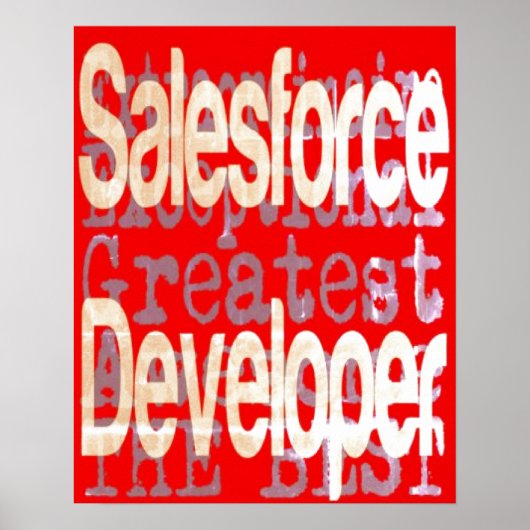 Affiche Extraordinaire du développeur de Salesforc (Devant)