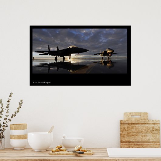 Affiche F-15 Strike Eagles (Cuisine)
