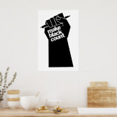 Affiche Faire Compter Les Noirs Égalité BLM (Cuisine)