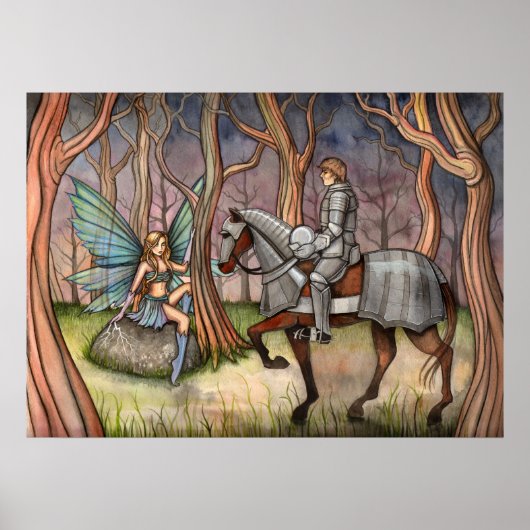 Affiche Fairy and Knight par Molly Harrison (Devant)