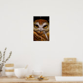 Affiche FANTASE SAW WHET OWL (Cuisine)