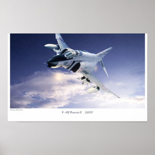 Affiche "fantôme II JASDF d'art d'aviation de F-4