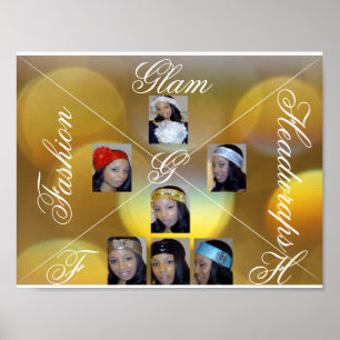 Affiche fascinante de Headwraps de mode