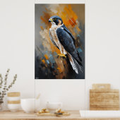 Affiche | Faucon pèlerin | Style de peinture (Cuisine)