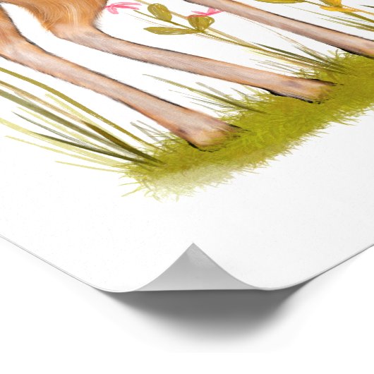 Affiche Fawn et Bees Imprimer (Coin)