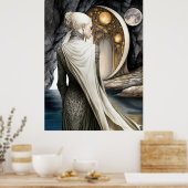 Affiche FD2 Croissant de Lune Enchanté Déesse 12 (Cuisine)