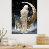 Affiche FD2 Croissant de Lune Enchanté Déesse 17 (Cuisine)
