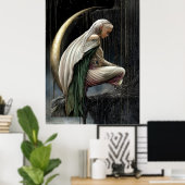 Affiche FD2 Croissant de Lune Enchanté Déesse 22 (Bureau à domicile)