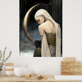 Affiche FD2 Croissant de Lune Enchanté Déesse 23 (Cuisine)