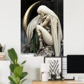 Affiche FD2 Croissant de Lune Enchanté Déesse 29 (Bureau à domicile)