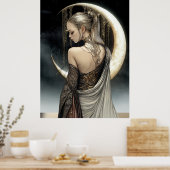 Affiche FD2 Croissant de Lune Enchanté Déesse 6 (Cuisine)