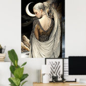 Affiche FD2 Croissant de Lune Enchanté Déesse 7 (Bureau à domicile)