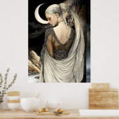 Affiche FD2 Croissant de Lune Enchanté Déesse 7 (Cuisine)